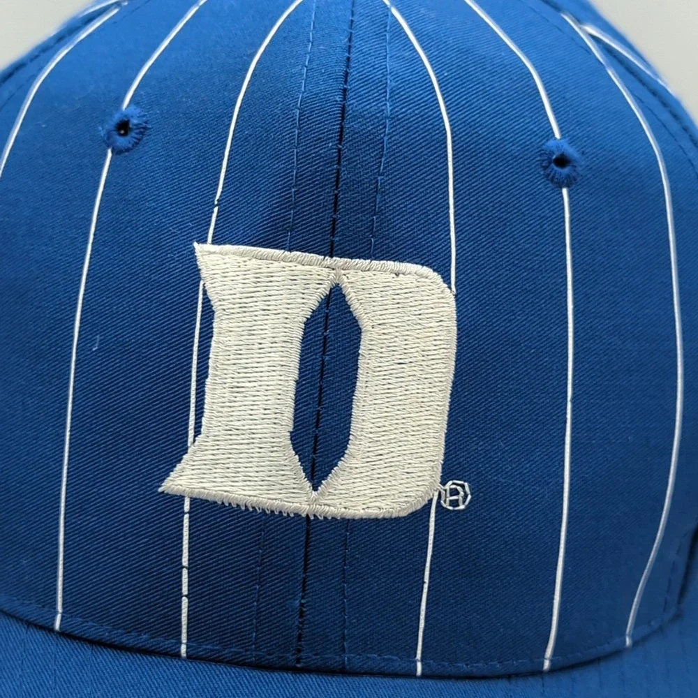 Vintage Duke Blue Devils Top of the World Pinstripe Hat Blue White Snapback